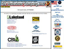 Tablet Screenshot of lifeprotectors.com